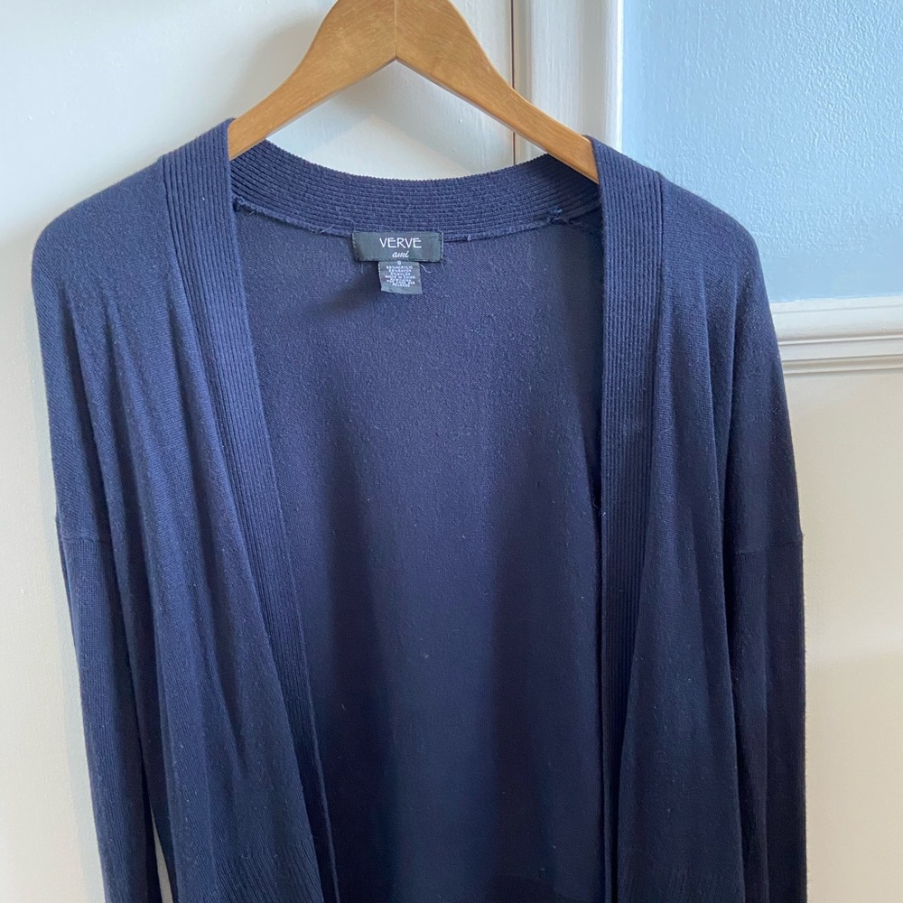 Verve Ami navy blue cardigan